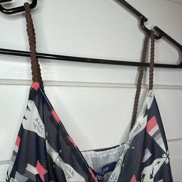 Ocean Drive Multi Color Dress w/ Faux Braided Leather Strap Detail - Picture 4 of 11